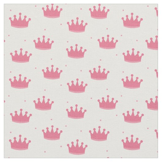 Rosa Prinzessin Crowns Stoff (Nahaufnahme)