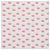 Rosa Prinzessin Crowns Stoff (Muster)