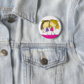 Rosa Prinzessin der Freunde Button (Beispiel)