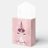 Rosa Prinzessin Einhorn Rose Gold Rosa Rosa Glitze Geschenkschachtel (Geöffnet)