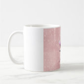 Rosa Prinzessin Einhorn Rose Gold Rosa Rosa Glitze Kaffeetasse (Links)
