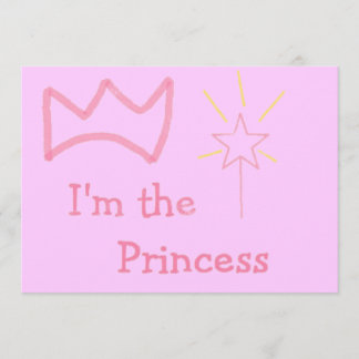 Rosa Prinzessin Einladung