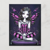 Rosa Prinzessin Fairy Art Postcard "Khristyn" Postkarte (Vorderseite)
