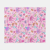 Rosa Prinzessin Fleece Blanket, mittel (Vorderseite (Horizontal))