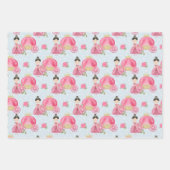 Rosa Prinzessin Geschenkpapier Set (Vorderseite)