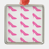 Rosa Prinzessin High Heel Schuhe Weihnachtsschmuck (Vorne)