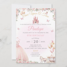 Rosa Prinzessin Kleid Geburtstagsparty einladen