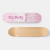 Rosa Prinzessin Krone Tiara Alte Schule Skateboard (Horizontal)