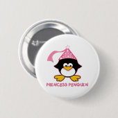 Rosa Prinzessin Penguin Button (Vorne & Hinten)