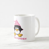 Rosa Prinzessin Penguin Kaffeetasse (VorderseiteRechts)