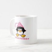 Rosa Prinzessin Penguin Kaffeetasse (Vorderseite Links)