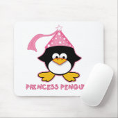 Rosa Prinzessin Penguin Mousepad (Mit Mouse)