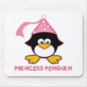 Rosa Prinzessin Penguin Mousepad (Vorne)