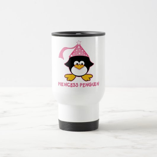 Rosa Prinzessin Penguin Reisebecher (Mittel)