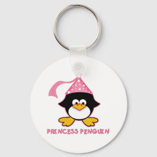 Rosa Prinzessin Penguin Schlüsselanhänger