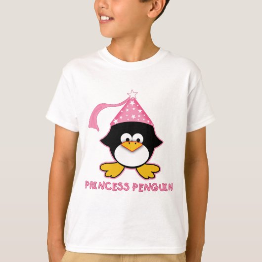 Rosa Prinzessin Penguin T-Shirt (Vorderseite)
