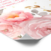 Rosa Prinzessin Quinceañera 8 Tische Sitzplan Poster (Ecke)