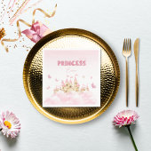 Rosa Prinzessin Schmetterlingspapier Serviette