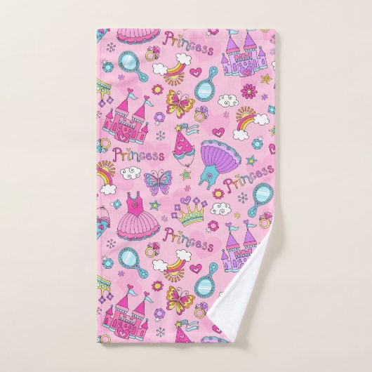 Rosa Prinzessin Set Handtuch (Handtuch)