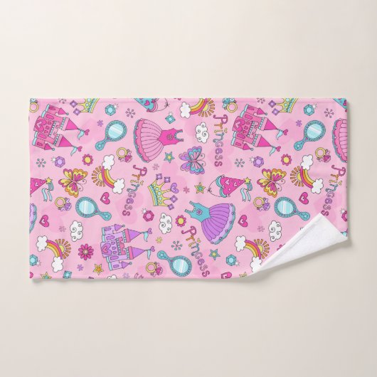 Rosa Prinzessin Set Handtuch (Handtuch)