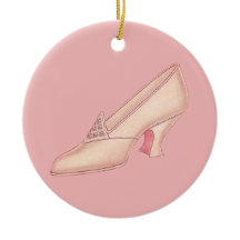 Rosa Prinzessin Slipper Ornament