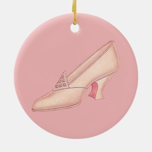 Rosa Prinzessin Slipper Ornament (Hinten)