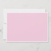 Rosa Prinzessin Thema Geburtstagsparty Einladungen (Rückseite)