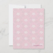 Rosa Prinzessin zum Geburtstag Einladung (Rückseite)