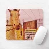 Rosa Privateigentümerpferd Mousepad (Mit Mouse)