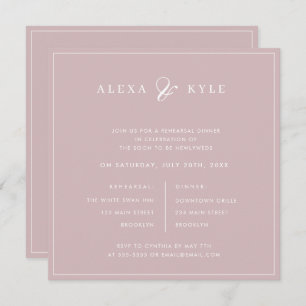 Rosa Probe Dinner Einladung