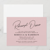 Rosa Probe Einladung (Vorne/Hinten)