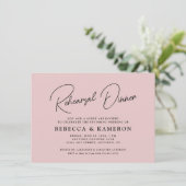 Rosa Probe Einladung (Stehend Vorderseite)