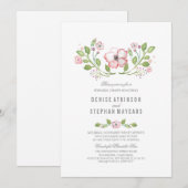 Rosa Probe Einladung (Vorne/Hinten)