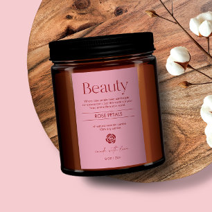 Rosa-Produktetikett Lebensmitteletikett