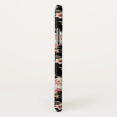 rosa Profusionsmonogramm - Schwarzer Hintergrund Case-Mate iPhone Hülle (Hinten/Rechts)