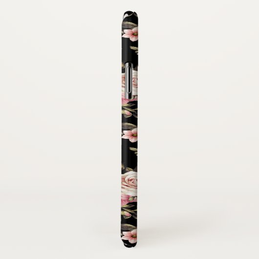 rosa Profusionsmonogramm - Schwarzer Hintergrund Case-Mate iPhone Hülle (Hinten/Rechts)