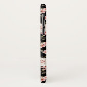 rosa Profusionsmonogramm - Schwarzer Hintergrund Case-Mate iPhone Hülle (Hinten/Links)