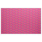 Rosa psychedelischer 60er Groovy Blumen-Druck Stoff (Yard (91,4 cm))