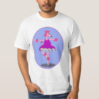 Rosa Pudel-Ballerina-Shirt