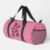 Rosa Pudel-Duffel-Tasche Duffle Bag (Rechte Ecke)