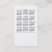 Rosa Pudel-Geschäfts-Visitenkarte Visitenkarte (Rückseite)