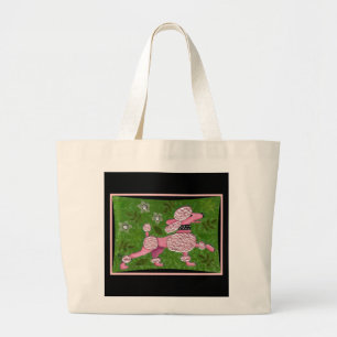 ROSA PUDEL-PARADE - playful Taschentasche Jumbo Stoffbeutel
