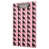 Rosa Pudel-Rock-inspiriertes Klemmbrett (Links)