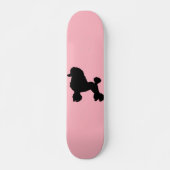 Rosa Pudel-Rockinspirierter Skateboard (Vorne)