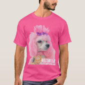 Rosa Pudel-Shirt, Pudel-Shirt T-Shirt (Vorderseite)
