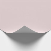 Rosa Puder-Blush-Farbton Geschenkpapier (Ecke)