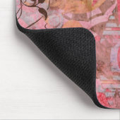 Rosa Pulver Mousepad (Ecke)