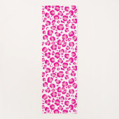 Rosa Pumpendruck auf benutzerdefiniertem Hintergru Yogamatte (Vorderseite)