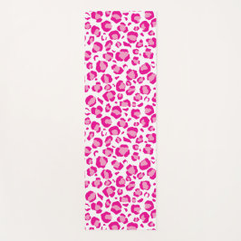 Rosa Pumpendruck auf benutzerdefiniertem Hintergru Yogamatte