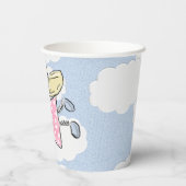 Rosa Punkt Angel Pappbecher (Rückseite)